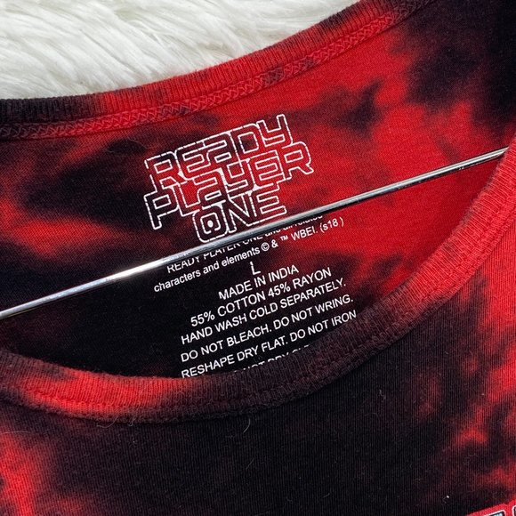 Ready Player One Women's Tie Dye Gunters T Shirt Sleep Wear Dress Size Large - Picture 5 of 9